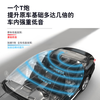 航睿12寸双音圈车载低音炮汽车10寸后备箱有源自带功放音响改装12V24V 双音圈10寸人声低音炮+免费安装 12寸纯低音炮+免费安装