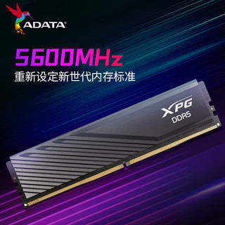 威刚（ADATA）32GB(16GBX2)套装 DDR5 5600 台式机内存条 镁光颗粒 XPG威龙D300（黑色）