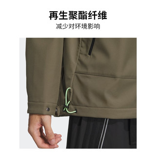 adidas阿迪达斯轻运动男装春季运动连帽夹克外套JE8574 岩层橄榄绿 A/L