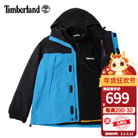 Timberland 三合一冲锋衣男秋冬新款户外登山服防风保暖抓绒 A5Z11DA6 L/180