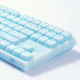 ipi Pone87 硅胶机械键盘 全硅胶包裹 透明PCB 手感舒适 光效通透 凯华轴 冰蓝 三模 87键