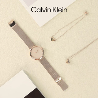 卡尔文·克莱恩 Calvin Klein 凯文克莱（Calvin Klein）CK 小圆盘钢带 时尚简约石英女表25200013