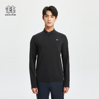 KOLON SPORT 可隆户外男子SEAMLESS一体织半拉链长袖运动登山T恤