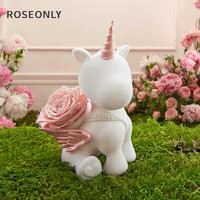 年货不打烊：ROSEONLY 诺誓 永生花玫瑰礼盒 唯爱独角兽 十周年 中号