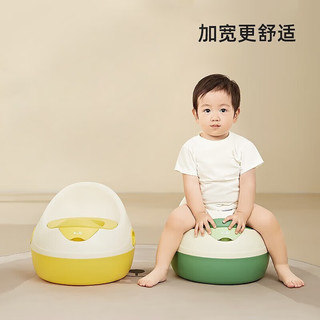 可优比儿童马桶坐便器小孩厕所便盆 【PP硬垫】橄榄绿