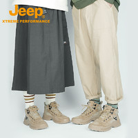 Jeep 吉普 男女同款工装靴户外防滑登山鞋秋冬新款马丁靴防滑登山靴