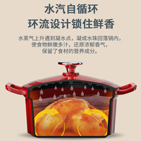 康巴赫珐琅锅铸铁锅家用炖锅炖盅砂锅汤锅煲汤锅不粘煮锅燃磁通用