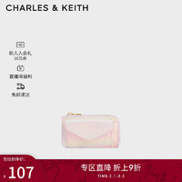 CHARLES&KEITHCK6-50681060短款迷你零钱包卡包女 Pearl珍珠色 XXS