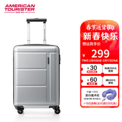 AMERICAN TOURISTER 美旅 箱包休闲时尚男女行李箱顺滑万向轮旅行箱21英寸 TJ0银色