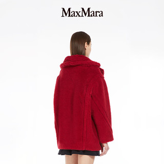 MaxMara 【明星同款】2024早春羊驼毛混纺短大衣外套1081034106 红色 S