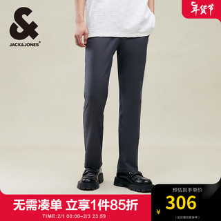 杰克·琼斯（JACK&JONES）衣服男装休闲裤男春季男裤成熟稳重裤子潮流百搭高级感商务休闲裤 E39珍珠黑 常规 E39珍珠黑 180/84A/LR