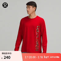 lululemon 丨The Fundamental 男士长袖 T 恤 LM3DPZS 红色 M/8