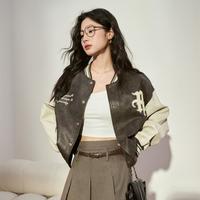 WESTLINK 西遇 美式拼接撞色棒球服 D1938320C00