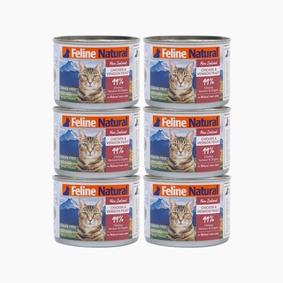 Feline Natural猫罐头K9猫咪湿粮罐头新西兰成猫幼猫通用猫咪主食罐头 鸡肉鹿肉170g*6
