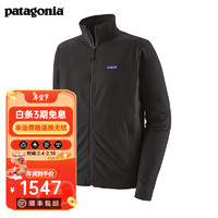 巴塔哥尼亞（Patagonia）男士經典R1軟殼保暖上衣抓絨衣夾克 TechFace 83580 BLK-黑色 XL