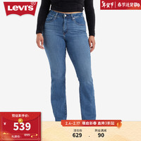 Levi's李维斯24春季725微喇女士牛仔裤气质百搭显瘦人鱼裤 蓝色 26 28