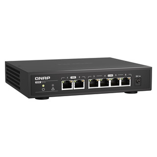 QNAP QSW-2104-2T提供2端口10GbE及4端口2.5GbE非网管型交换机 QSW-2104-2T