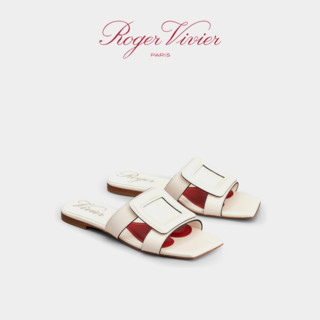 Roger Vivier/RV女鞋Covered Buckle饰扣凉鞋穆勒鞋