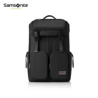 Samsonite 新秀丽 时尚潮男双肩包年轻商务精英17英寸电脑旅行通勤包NR0*09004黑色