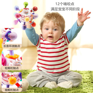DANMIQI 丹米琦 婴幼儿早教玩具曼哈顿牙胶球婴儿手摇铃玩具