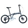 HITO 德国品牌 20寸折叠自行车超轻便携铝合金男女成人单车折叠车 钛色