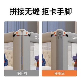 M-CASTLE床围栏配件防护条床护栏填缝条防撞条 填缝条/2只装