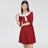 VERO MODA 针织蝴蝶连衣裙 322346026