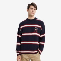 TOMMY HILFIGER 魔力方男装含羊毛拼色刺绣舒适宽松针织毛衣28052