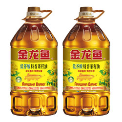 金龙鱼 低芥酸特香菜籽油4.5L*2桶 家庭装食用油