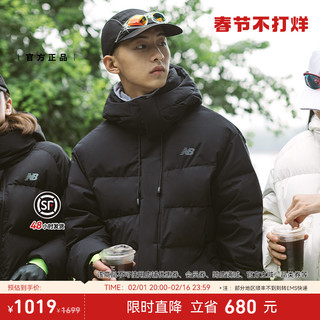 new balance NB官方新款男款冬季潮流时尚保暖连帽羽绒服NPD46121