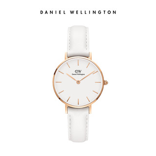 Daniel Wellington DanielWellington）DW女表金边白色皮质表带28mm白盘欧美简约风情人节礼物DW00100249