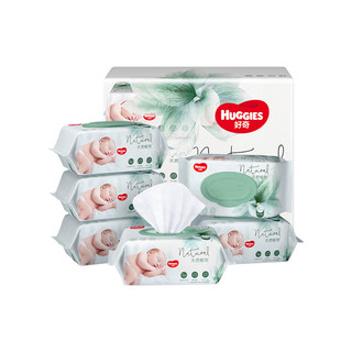 HUGGIES 好奇 植物奶皮湿巾 80抽*6包