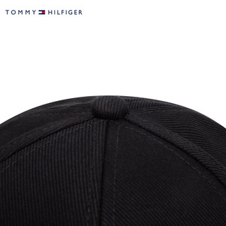 TOMMY HILFIGER 24新款春季男纯棉刺绣调节织带扣弯檐圆顶棒球帽AM0AM12300