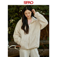 SPAO 韩国同款2023年秋冬新款女士保暖情侣摇粒绒外套SPFZD4TU01