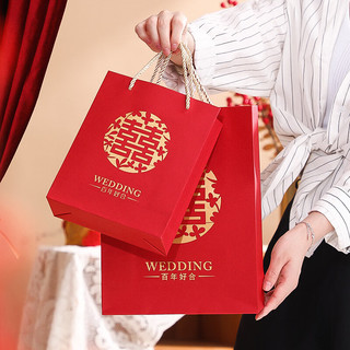毕亚兹婚庆婚礼用品喜糖袋子伴手礼盒结婚糖盒包装礼品盒手提礼袋澜花吟