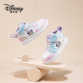 88VIP：Disney 迪士尼 童鞋女童板鞋春秋轻便软底中大童运动鞋新款拼接女孩鞋子潮