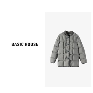 BASICHOUSE 百家好 Basic House/百家好热力感新国风设计师保暖轻羽绒服女士秋冬