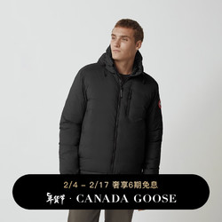 CANADA GOOSE 加拿大鹅 24期免息：加拿大鹅（Canada Goose） Lodge男士羽绒连帽衫大鹅轻量羽绒服 5078M 61 黑色 M