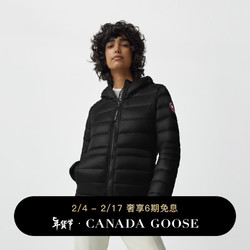 CANADA GOOSE 加拿大鹅 Cypress女士羽绒连帽衫大鹅羽绒服外套 2242W 61 黑色 M