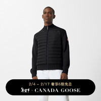 CANADA GOOSE 6期免息：加拿大鹅（Canada Goose）HyBridge男士休闲羽绒毛衣针织夹克外套 6830M 61 黑色 M