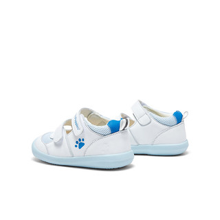 暇步士（Hush Puppies）皮鞋儿童1-3岁学步宝宝软底凉鞋P63995AB4 蓝色 23码
