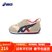 ASICS 亚瑟士 秋冬儿童宝宝婴儿学步鞋网面软底1144A272卡其双魔术贴24 250-卡其-双魔术贴 24码