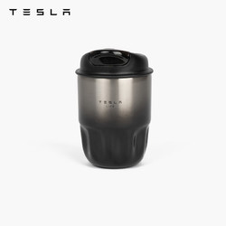 TESLA 特斯拉 黑色金属渐变咖啡杯渐变杯身外观时尚便捷保温保冷