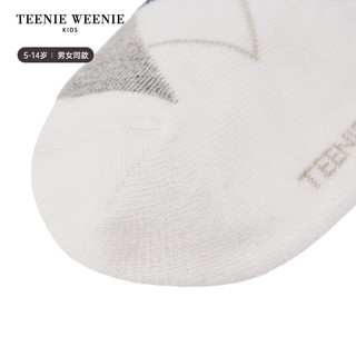 Teenie Weenie Kids小熊童装24春男女童经典菱形格罗纹短袜子 粉色 S