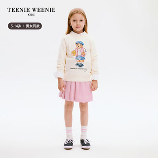 Teenie Weenie Kids小熊童装24春季男女童可爱印花圆领卫衣 粉色 120cm