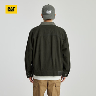 CAT 卡特彼勒 卡特24春男士户外做旧设计拼色夹克 深灰色 M