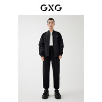 GXG男装【生活系列】22年春季城市观星者系列夹克黑