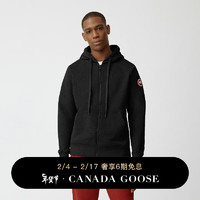 CANADA GOOSE 6期免息：加拿大鹅（Canada Goose） Huron男士全拉链连帽卫衣 7401M 61 黑色 S