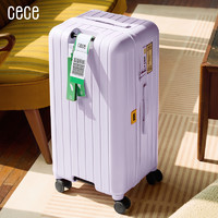 CECE 全新多功能PC浅粉色行李箱万向轮密码旅行箱大容量拉杆箱男女