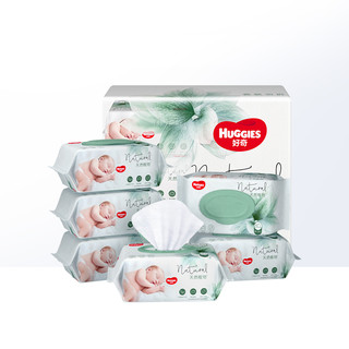 HUGGIES 好奇 植物奶皮湿巾 80抽*6包